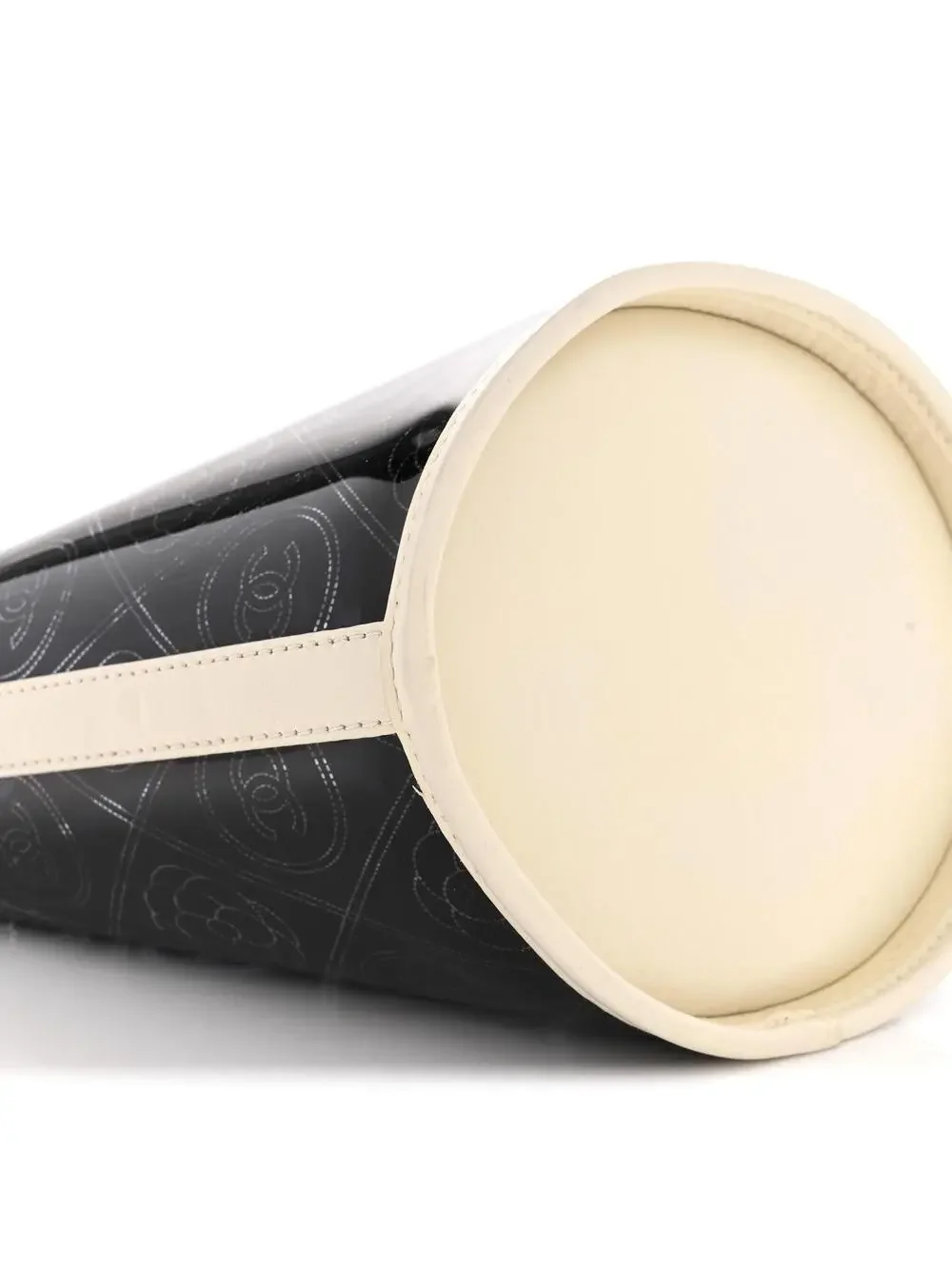 Chanel Crumpled Calfskin Pvc Camellia #282448C14B